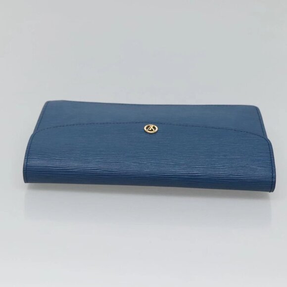 LOUIS VUITTON Epi Montaigne 27 Clutch Bag Blue M52655 LV Auth 118543 - Picture 12 of 15